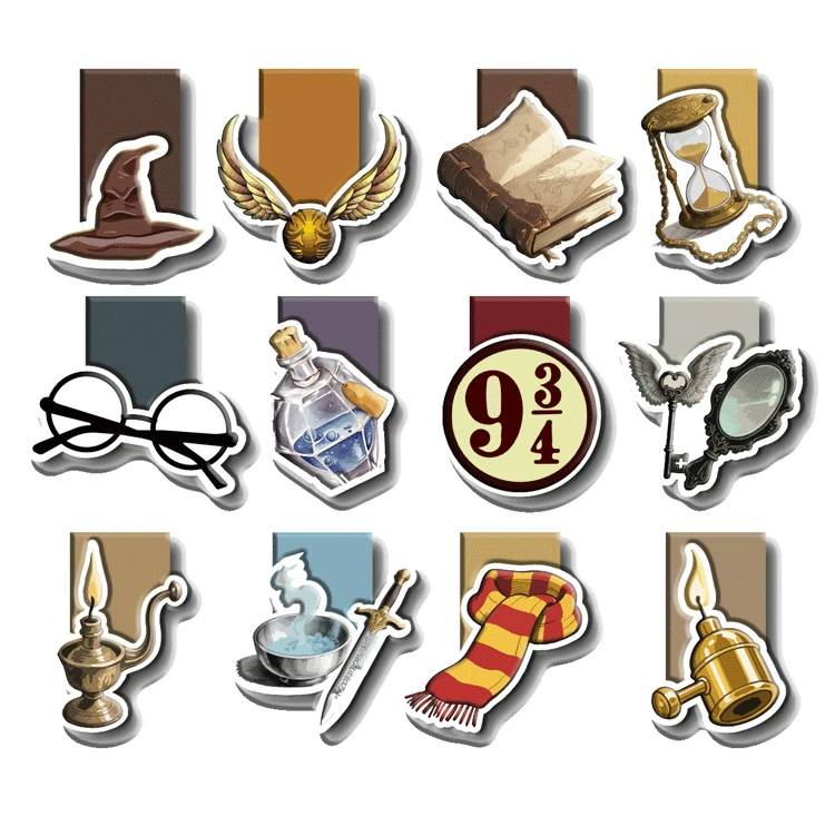 Магнитные закладок Amazon Гарри Поттер магические реквизиты закладок Магнитные наклейки Трансграничные заводские прямые продажи