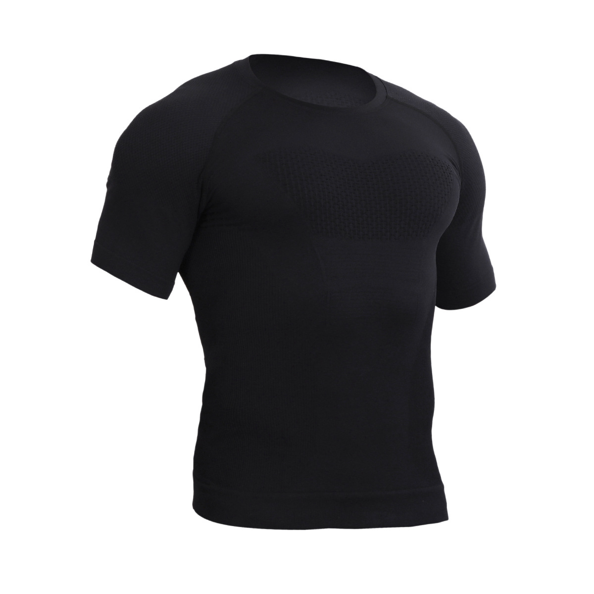 Ropa de ejercicios profesional sin costuras camiseta deportiva de mangas cortas para hombres de verano entrenamiento de carrera secado rápido compresión apertado chaqueta al aire libre