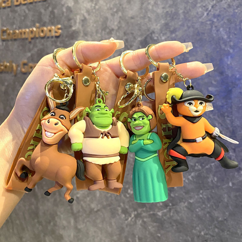 New Cross-border Creative Cartoon Shrek Doll Keychain Pendant Bag Car Keychain Accessories