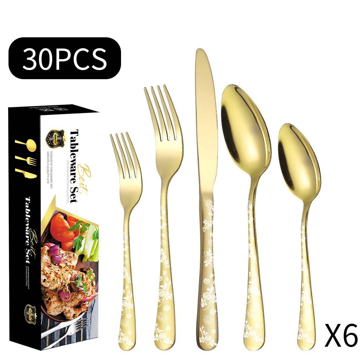 금 30 조각 세트 (블랙 항공기 상자)