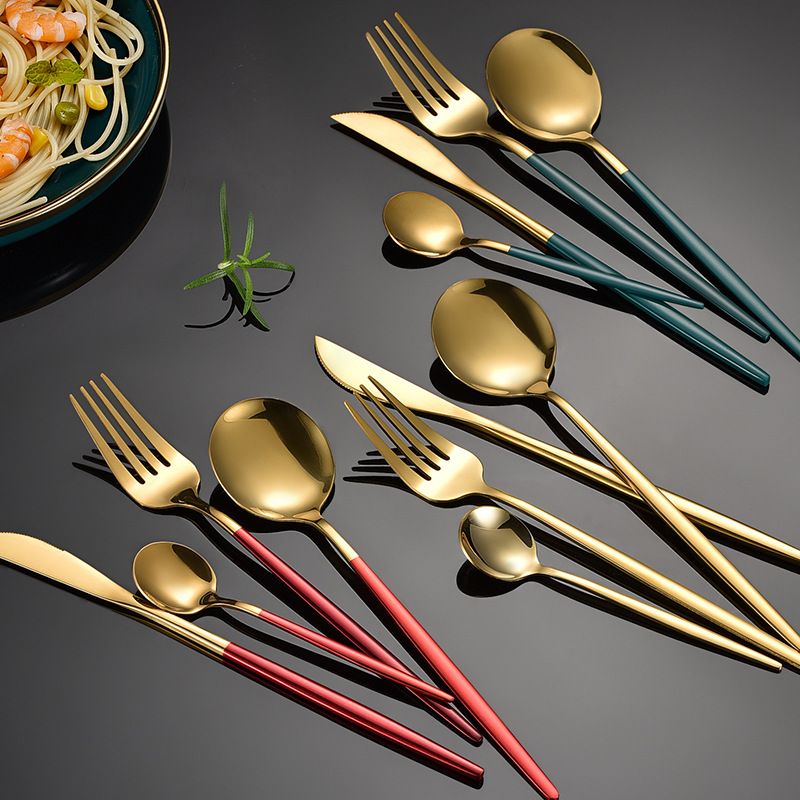 Cutlery Set Amazon Cross -border Portuguese Stainless Steel…