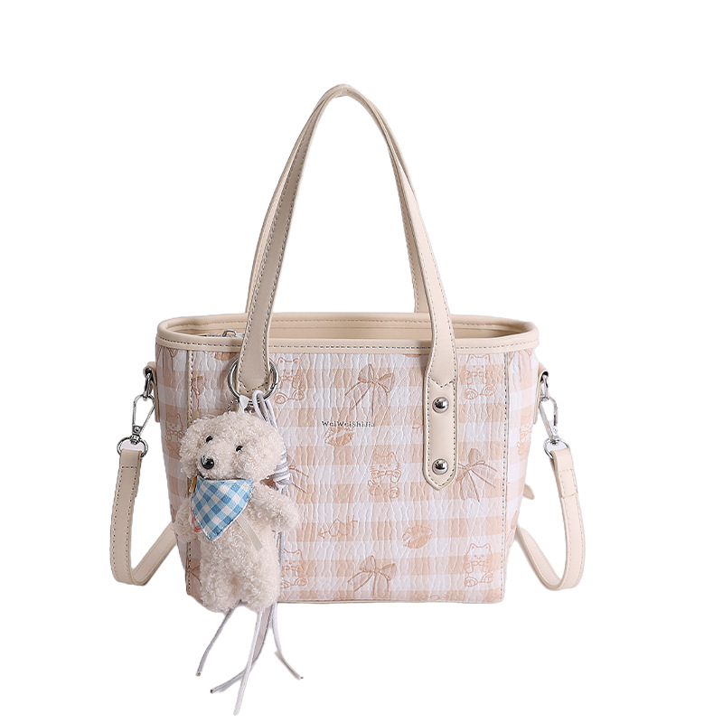 Hanfeng impresión de dibujos animados bolso de cubo de mano mujer 2026 nuevo lindo diario ocio viaje mochila de hombro