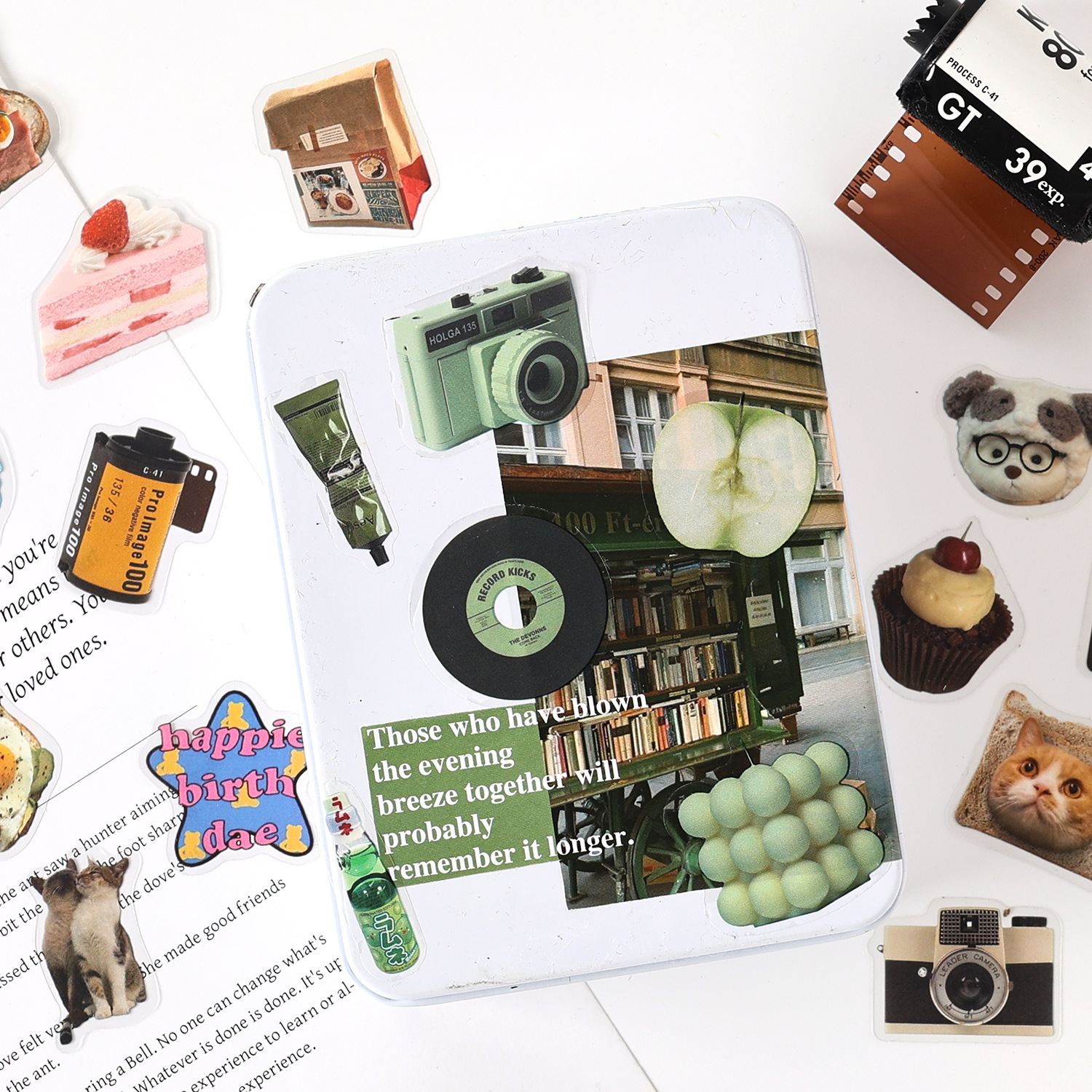 Morning Light Thinking Series Paquete de pegatinas de pet transparente