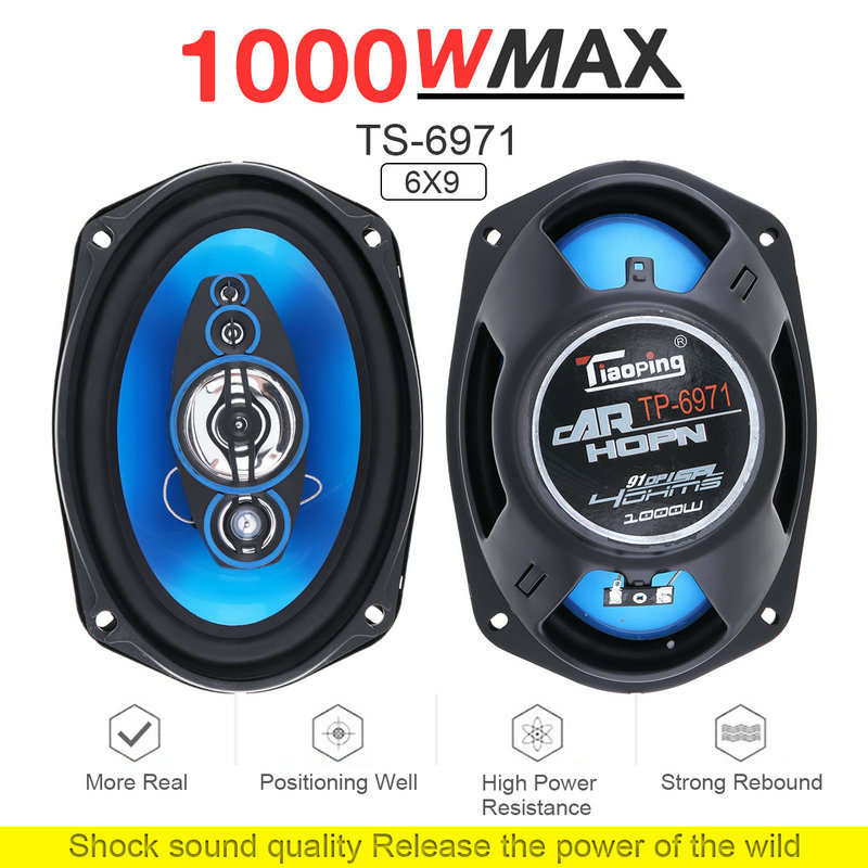 Los altavoces están disponibles en stock para altavoces de coche de 4 pulgadas, suministros de audio para coche de 5 pulgadas transfronterizos y altavoces coaxiales de 6 pulgadas.
