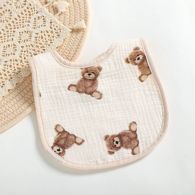 Хлопковый слюнявчик для младенца GAUSE BABY, однотонный, новорожденный, прокладка