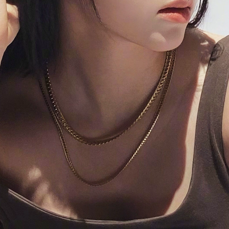 Европейское и американское модное ожерелье из титановой стали, женское хип-хоп, ожерелье высокого уровня для горячих девушек, универсальная Персонализированная цепочка для лошадей