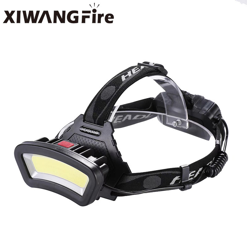 Nuevo faro COB de trabajo con batería de litio 18650, carga USB, luz nocturna para correr, luz LED para ciclismo y pesca al aire libre