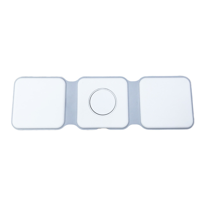 15W inalámbrico tres en uno cargador de teléfono móvil logotipo personalizado