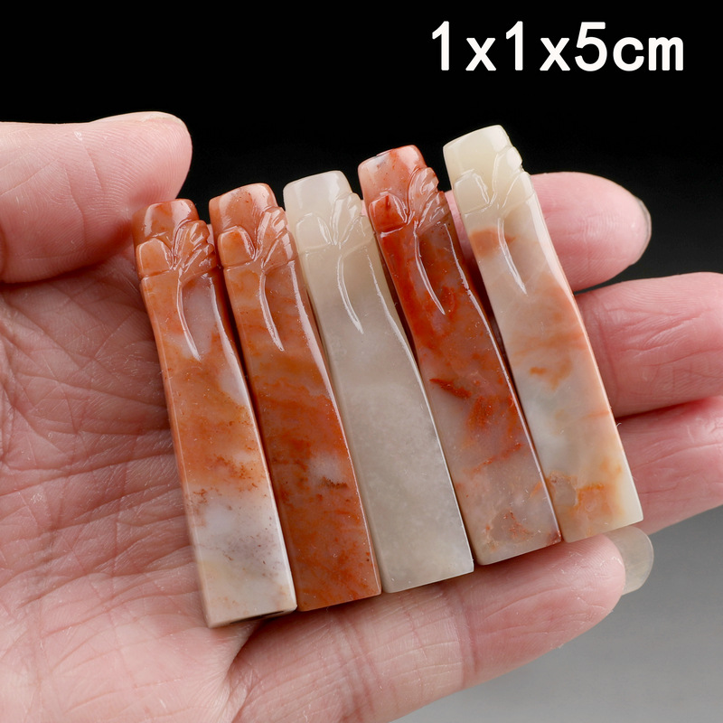 篆刻印章牙签章节节高升小竹子硬笔书法姓名闲章寿山老挝石批发