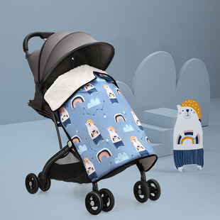 Stroller Windproof Blanket Stroller Cover Blanket Windshield Blanket Baby Blanket Small Cuff Waterproof Easy to Go Out Children Warm