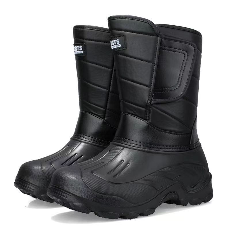 Cross-Border Large Size Autumn and Winter Fishing Boots Waterproof, Cold-Proof and Warm Ice Fishing Snow Boots Men's Outdoor Work Boots Plus Cross-Border Large Size Autumn and Winter Fishing Boots Waterproof, Cold-Proof and Warm Ice Fishing Snow Boots Men's Outdoor Work Boots Plus