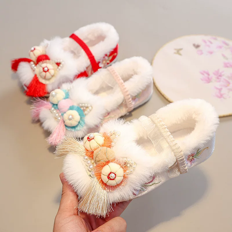 Hanfu, warm children's shoes