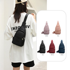 New Cross-border Travel Fashion Wrist Bag for Women, Oxford Cloth Waterproof Travel Crossbody Bag, Lightweight and Large Capacity, Chest Bag