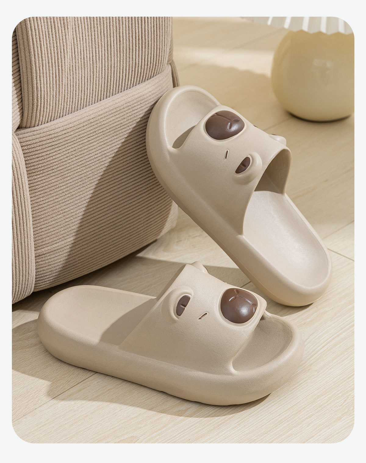 Chinelos capybara para crianças meninos e meninas antiderrapante_voghion.com