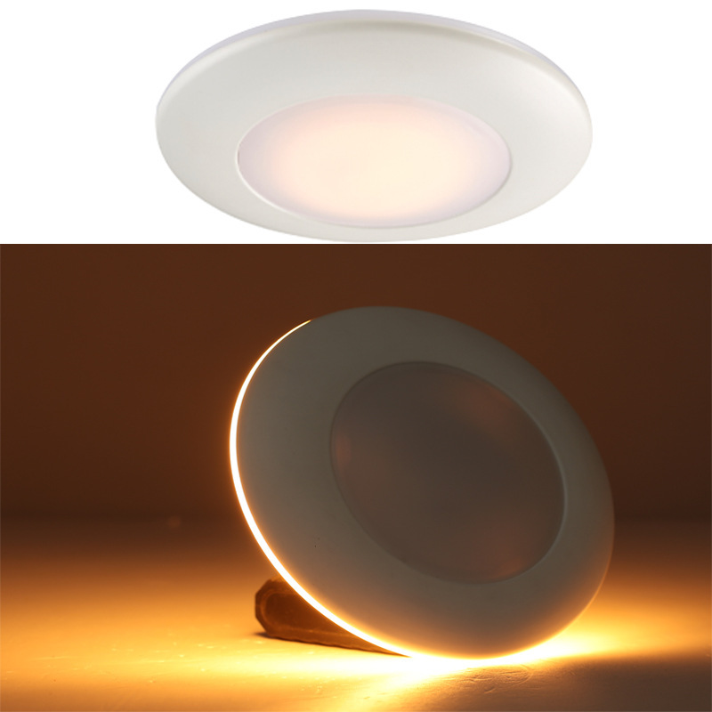 跨境圆盘吸顶灯小夜灯氛围灯disk light卧室嵌入式灯具圆形吸顶灯|undefined