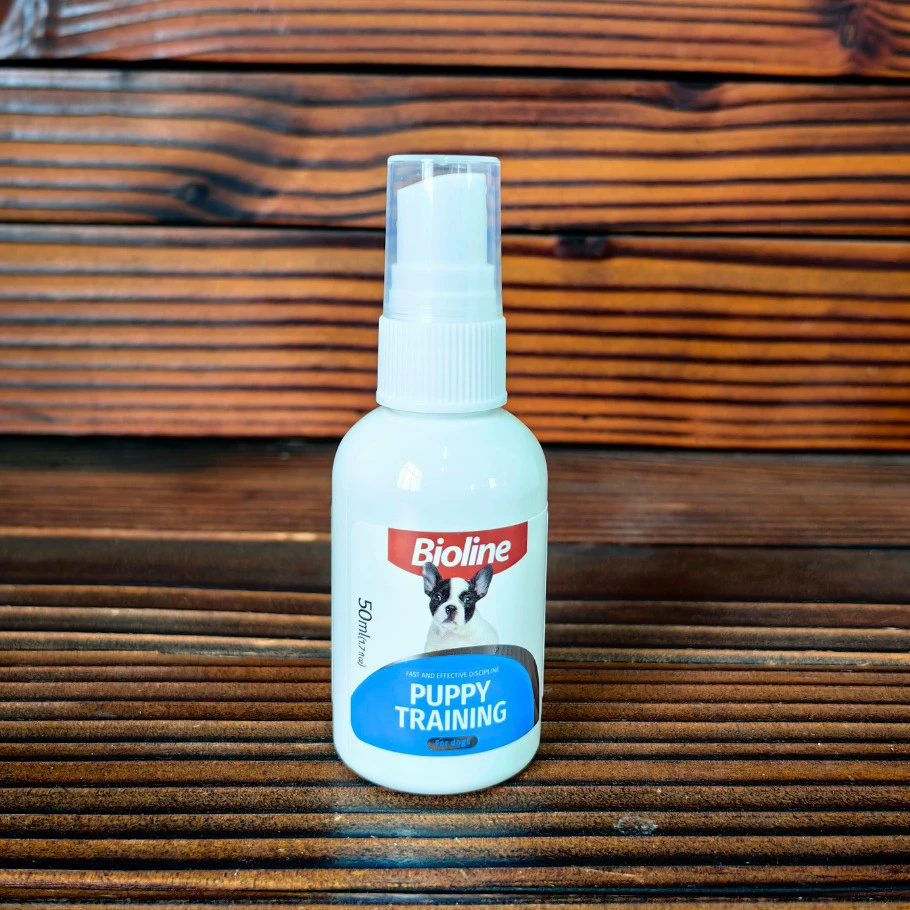 Bioline Щенки Дрессировочный агент 50ml Товары для домашних животных Позиционирующие индукенты Дезигент для щенков