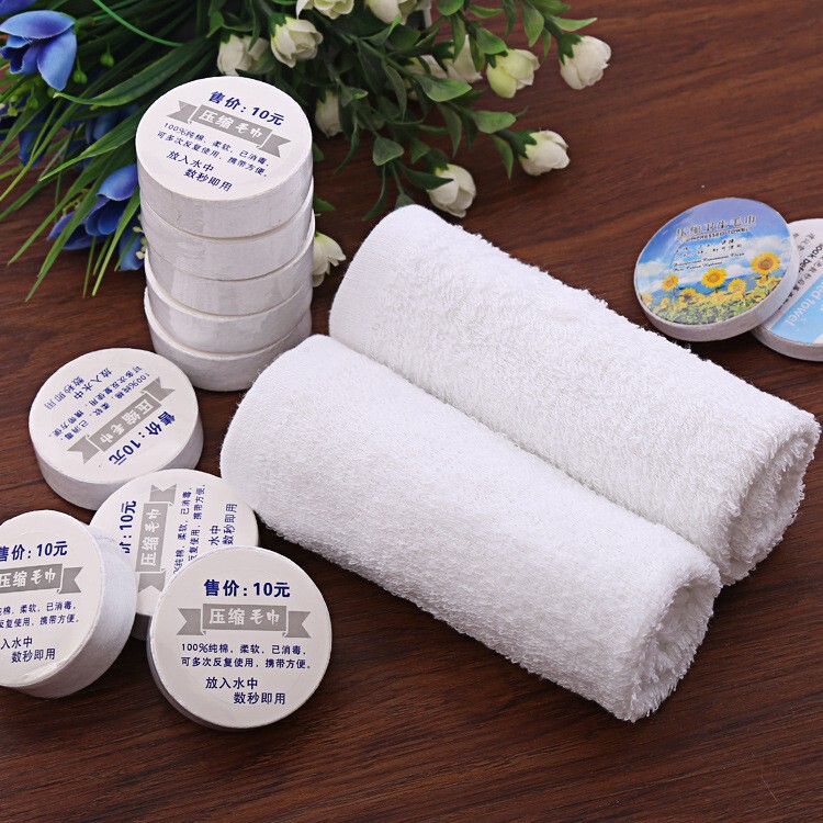 Compressed Towel Cotton Face Wash Manufacturer Wholesale Advertising Gift Portable Travel Compressed Disposable Towel