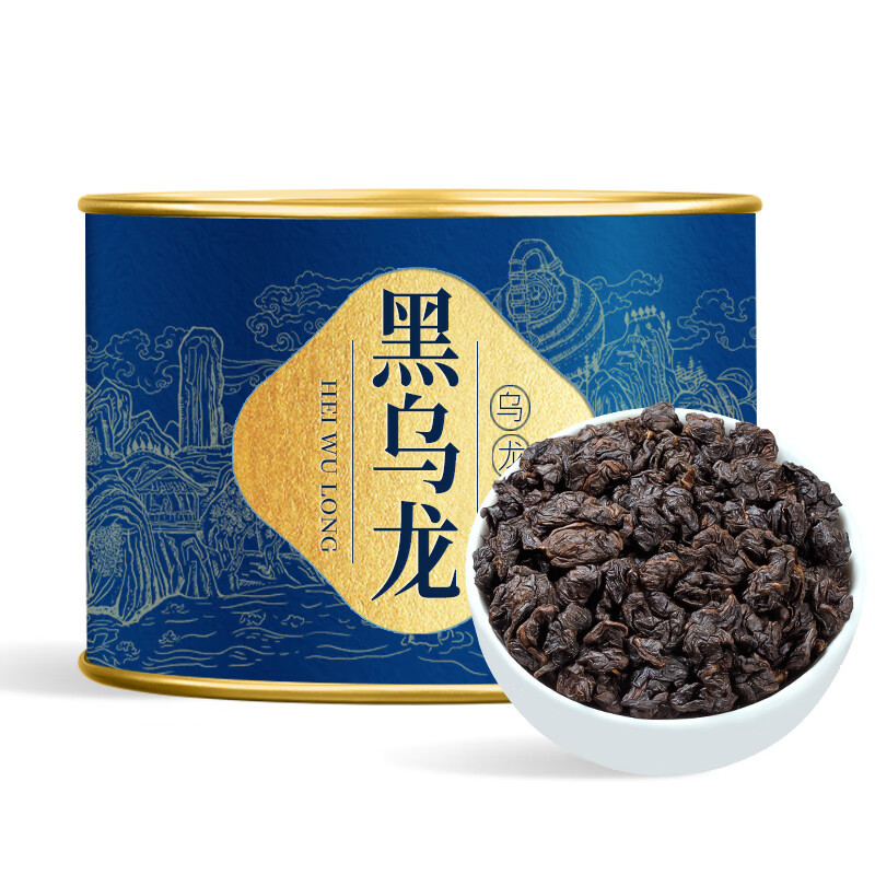 福茗源茶叶 黑乌龙茶 浓香特级2025新茶木炭技法炭焙油切乌龙100g
