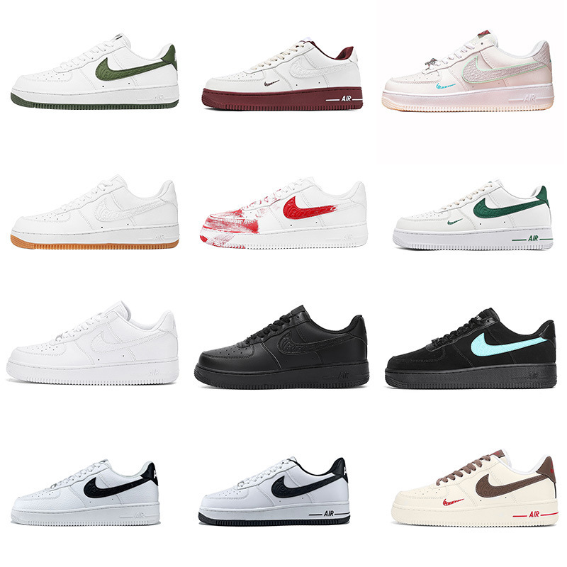 genuine goods Air Force One Men's Shoes Putian af1 Putian Board Shoes Autumn and Winter Pure White Putian Low-top White Shoes for Women