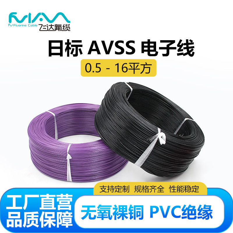 AVSS日标线汽车电线低压薄壁改装线束电子线无氧铜飞达电线定制