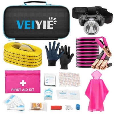 Car self-driving tour outdoor self-rescue equipment and supplies emergency first aid kit portable off-road camping emergency kit for vehicle use (Kempinq və səyahət) - set