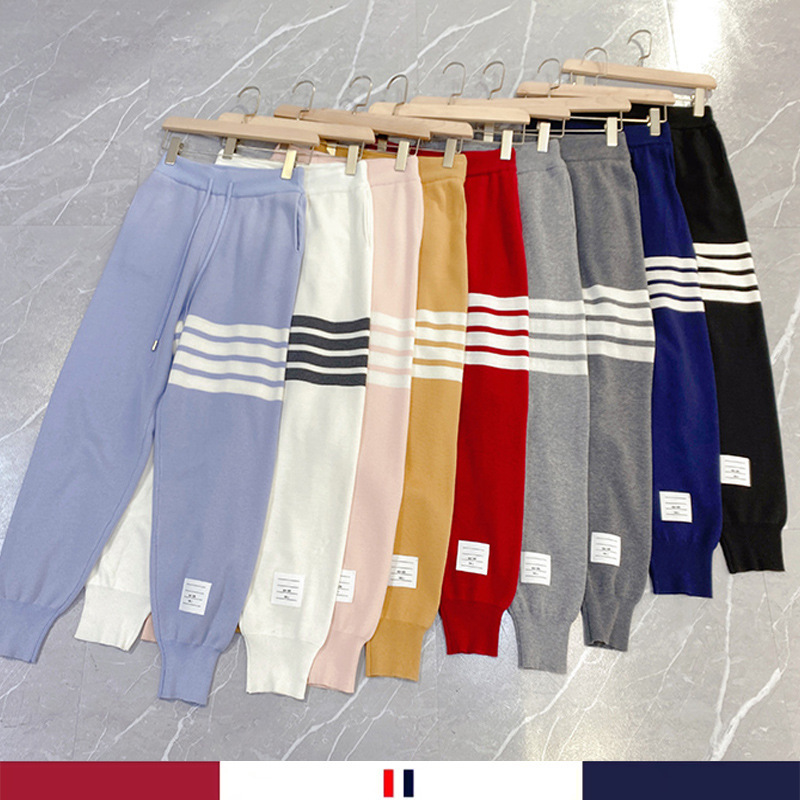 2025 Autumn and Winter Wool Tb Sweatpants Sports Casual Pants for Men and Women Couple Wear Cuffed Leggings Pants Trendy Pants 2025 Autumn and Winter Wool Tb Sweatpants Sports Casual Pants for Men and Women Couple Wear Cuffed Leggings Pants Trendy Pants