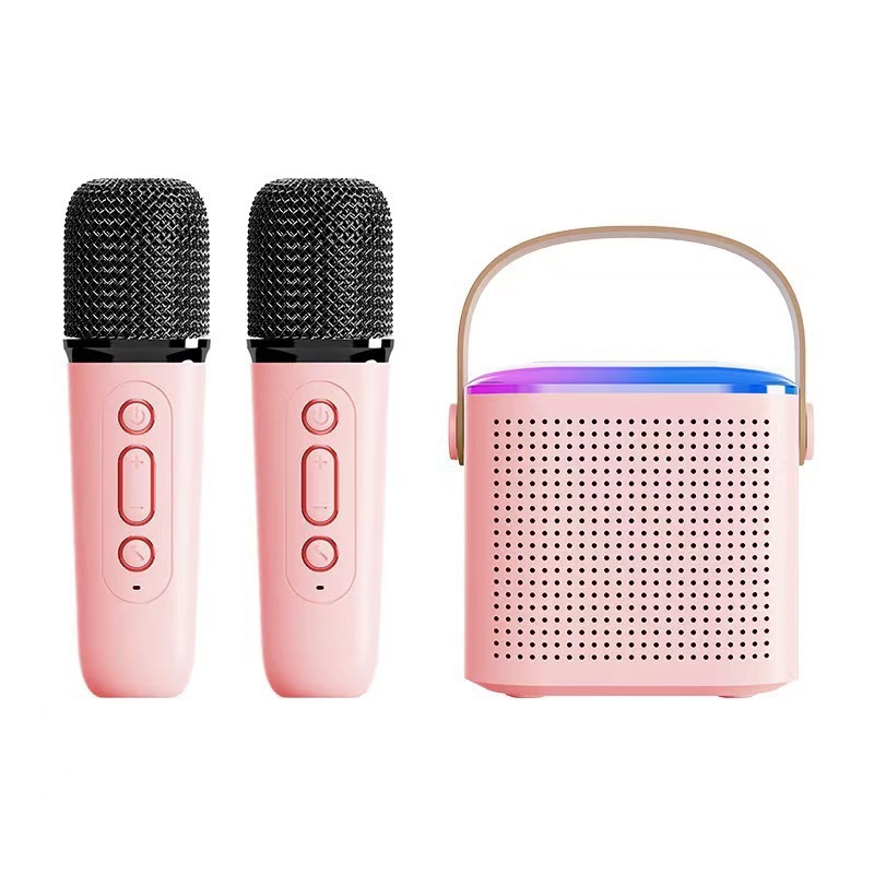 Y1 ワイヤレス Bluetooth オーディオ マイク付き、雰囲気照明、子供用ワイヤレスマイク、オールインワンオーディオ、カラオケオーディオ、屋外用|undefined