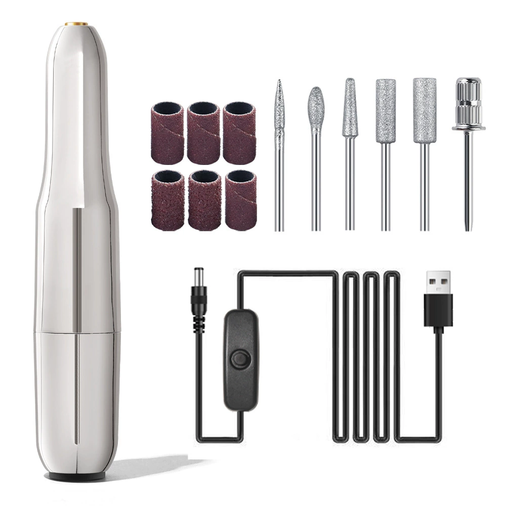 Electric Nail Drill Machine, multi-model sanding/milling kit, USB portable, 0.6 kg