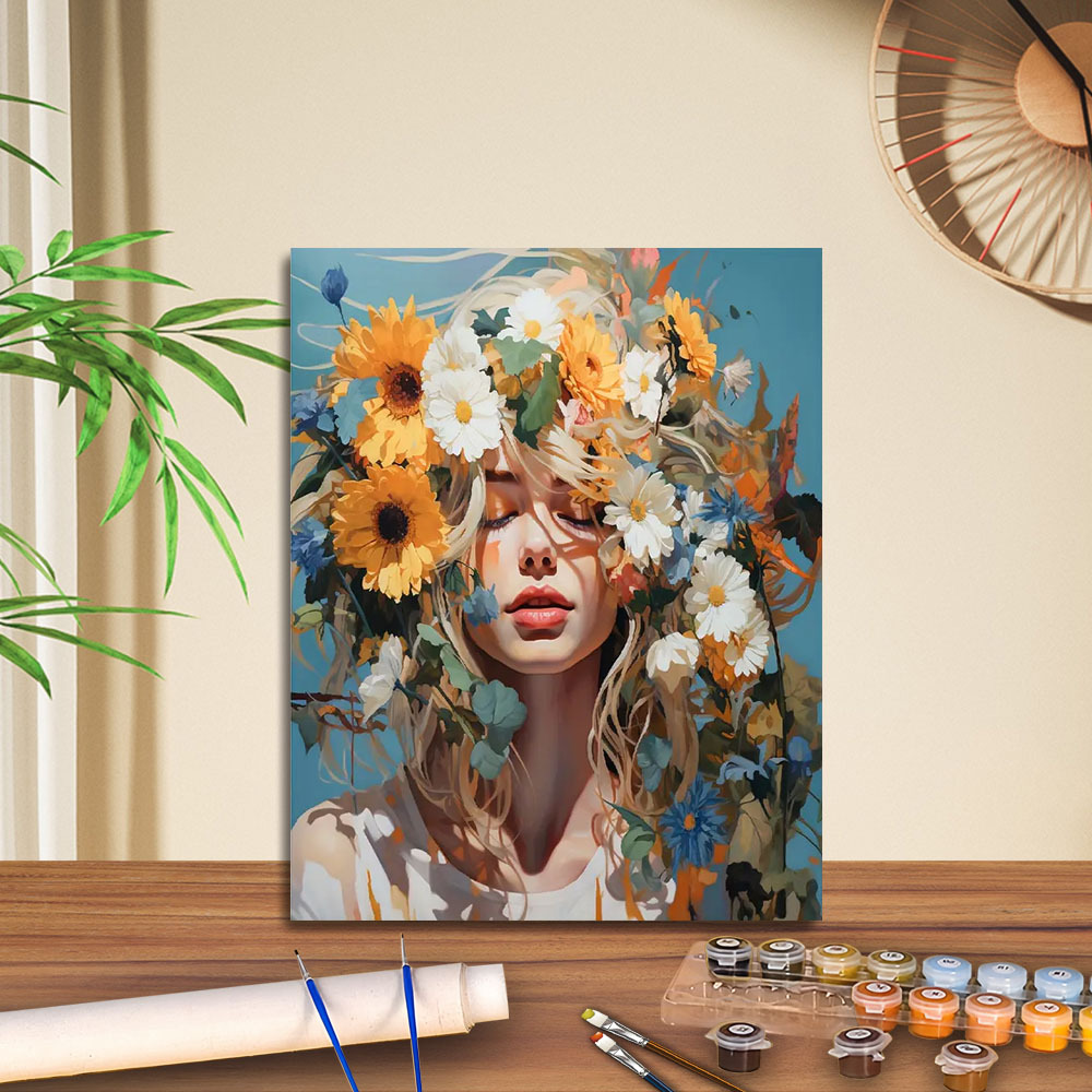 Transfronterizo jitdiy agente de pintura al óleo digital fabricantes al por mayor puestos de pintura al óleo artesanal pintura decorativa Amazon relleno de color