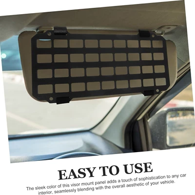 Molle interior modification storage, Sun shade