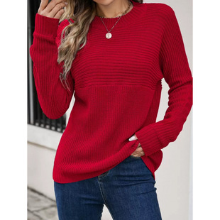 K 12465 Red Knit Sweater ��tɫᘿ����羳���uͨ��