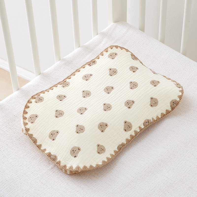 almohada para bebés almohada de nubes de verano respirado recién nacido 0 a 6 meses más almohada de forma para proteger la cabeza del bebé almohada anticaídas
