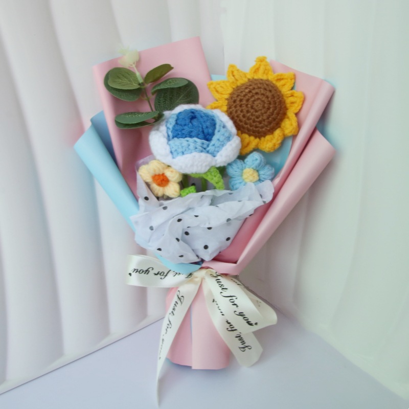 50g Weight Crochet Flowers Home Textiles & Decor Type Soap Flower Event & Party Supplies 1 Piece Quantity Holiday, Festival Occasion Flower Pattern Simple Style, Classic Style Style Simple Style Classic Style Flower Crochet Flowers Artificial Flowers 5