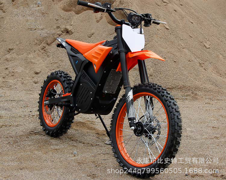 60V Electric Off-Road Mountain Motorcycle for Adults, Small Two-Wheeled Lithium Battery Electric Dirt Bike