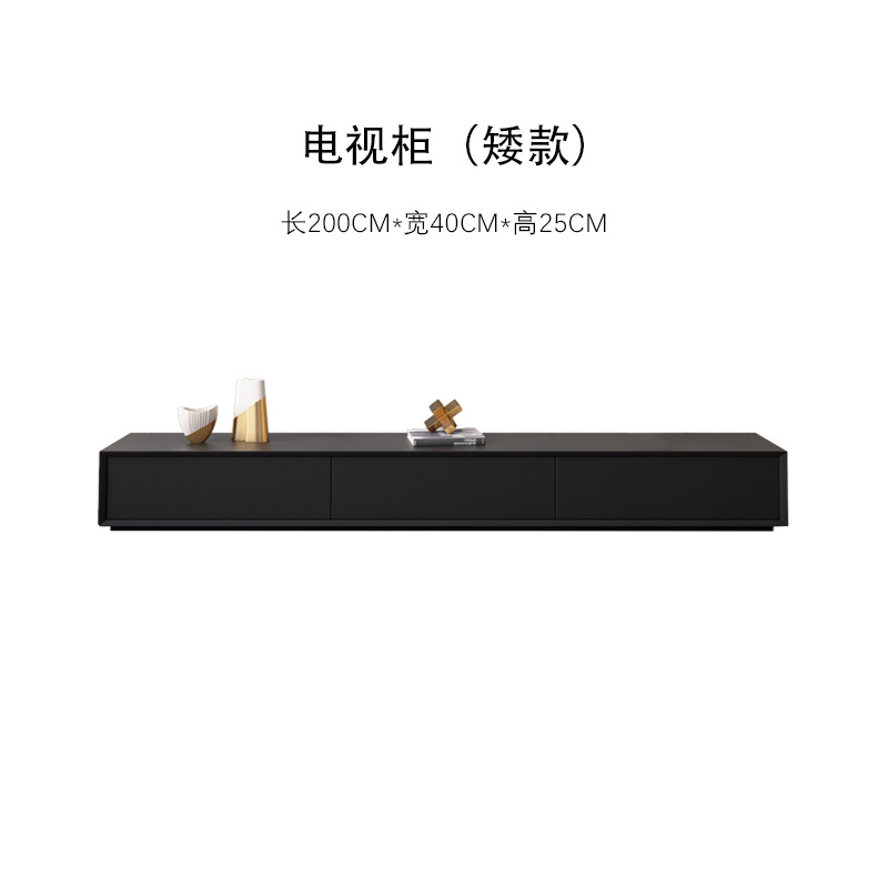 Moderno italiano simple luz de lujo TV gabinete mesa de té combinación nórdico minimalista grande y pequeño apartamento cuadrado integrado mesa de té