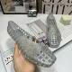 South Korea Jelly Shoes Shallow Mouth Shoes Crystal PVC Lazy Slip-on Dancing Shoes Outdoor Casual Square-toe Sandals