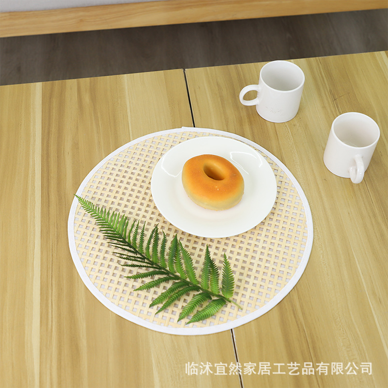 Yiran accesorios de seda de bambú tejidos a mano Estera de bambú duro pequeño diseño de la caja de almacenamiento de muebles Cruz de ratán de seda de Bambú