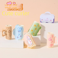 Baguobao Elastic Eyebrow Clips 2-Pack Cute Dual-Use Travel Foldable Curling Iron Straightener Small Eyebrow Clips