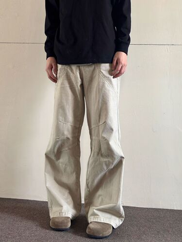 American workwear jeans for men, new spring and autumn edition, high-end sense of style, vibe look, clean fit, slightly tapered long pants