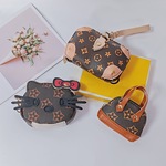 热销老花零钱包精致口红包小巧可手提斜挎小卡包贝壳包耳机包跨境