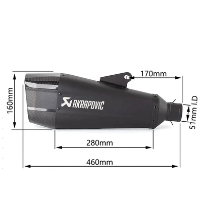 section modified exhaust tail – Motorcycle exhaust pipe