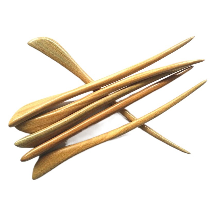 Guilin Mingcheng Classical Sandalwood Hairpin No.10 Simple Fashion Retro Hairpin Hairpin Plate Hair Ethnic Style Hairpin Jewelry
