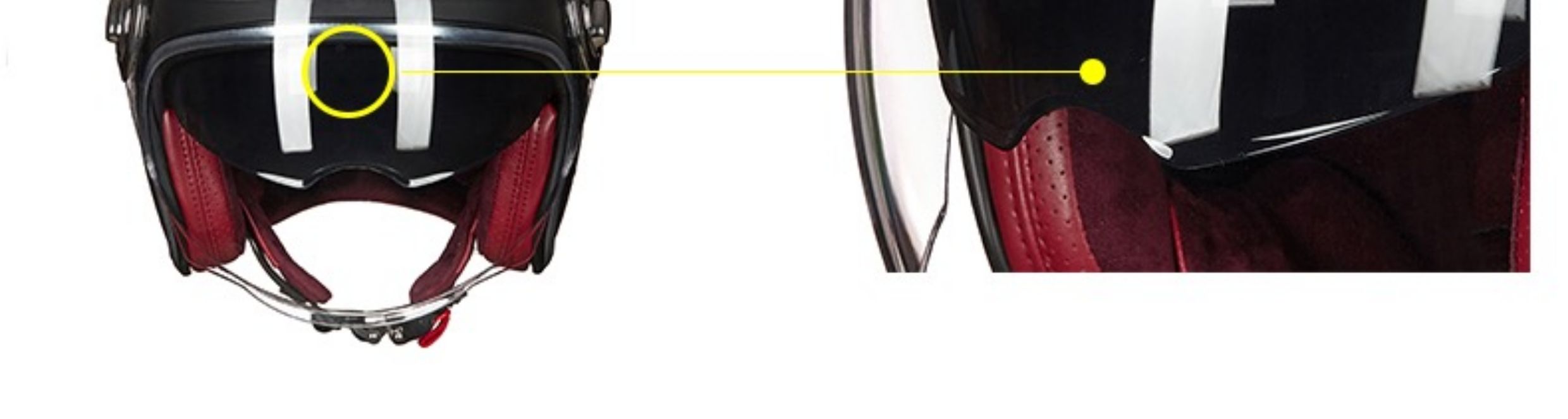 Motorcycle Helmet Harley Double Lens Electric Bike Retro Half Helmet