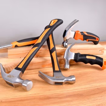 美科敲击锤子钳工锤多功能铁锤榔头木工工具家用扁头  连体羊角锤