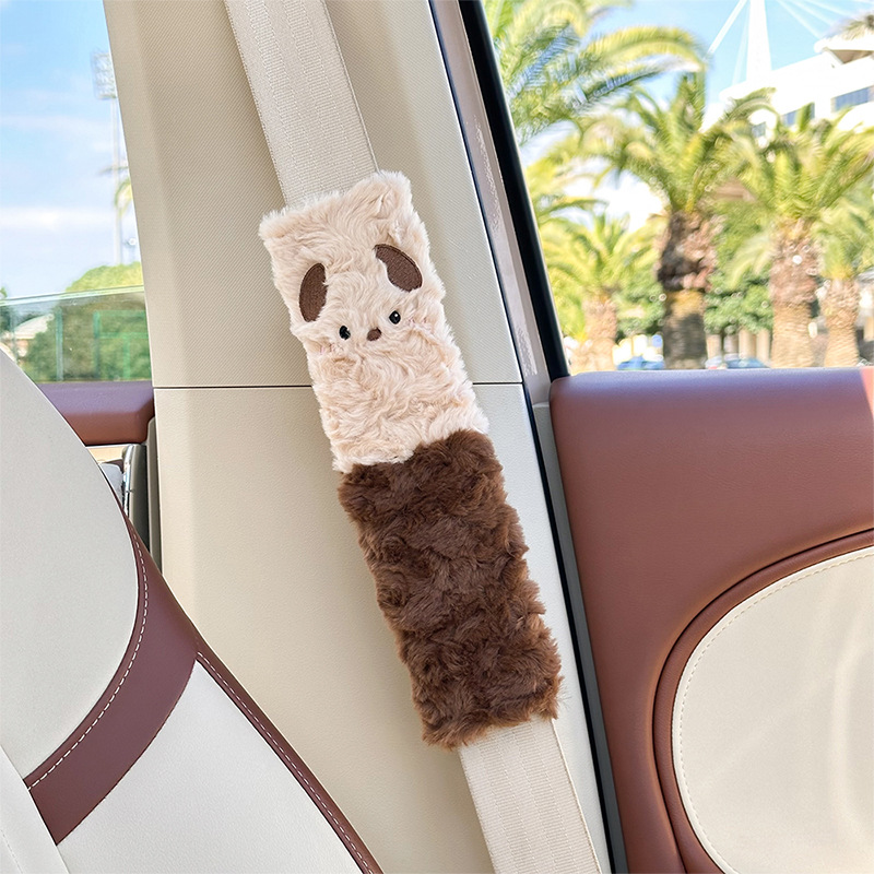 Seat belt shoulder pad: Katong Pad Seatbelt - puppy-shoulder-pad-khaki-268cm-not-pillow