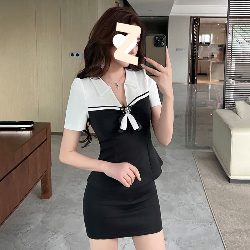 足浴沐足技师工作服女套装修身气质显瘦师工作服桑拿按摩会所