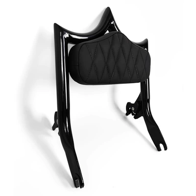 Harley Street Road Dual Light Glide Avenue Glide Cvo Road King Modified Quick Release Crown Tip Bow Rear Backrest