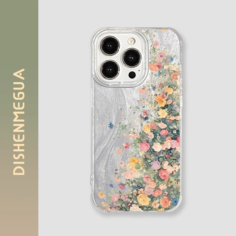 Monet Flower Wall Suitable for iPhone16pormax Phone Case 15 Apple 14 Internet Red 13 Advanced Sense 12 Protective Case Monet Flower Wall Suitable for iPhone16pormax Phone Case 15 Apple 14 Internet Red 13 Advanced Sense 12 Protective Case
