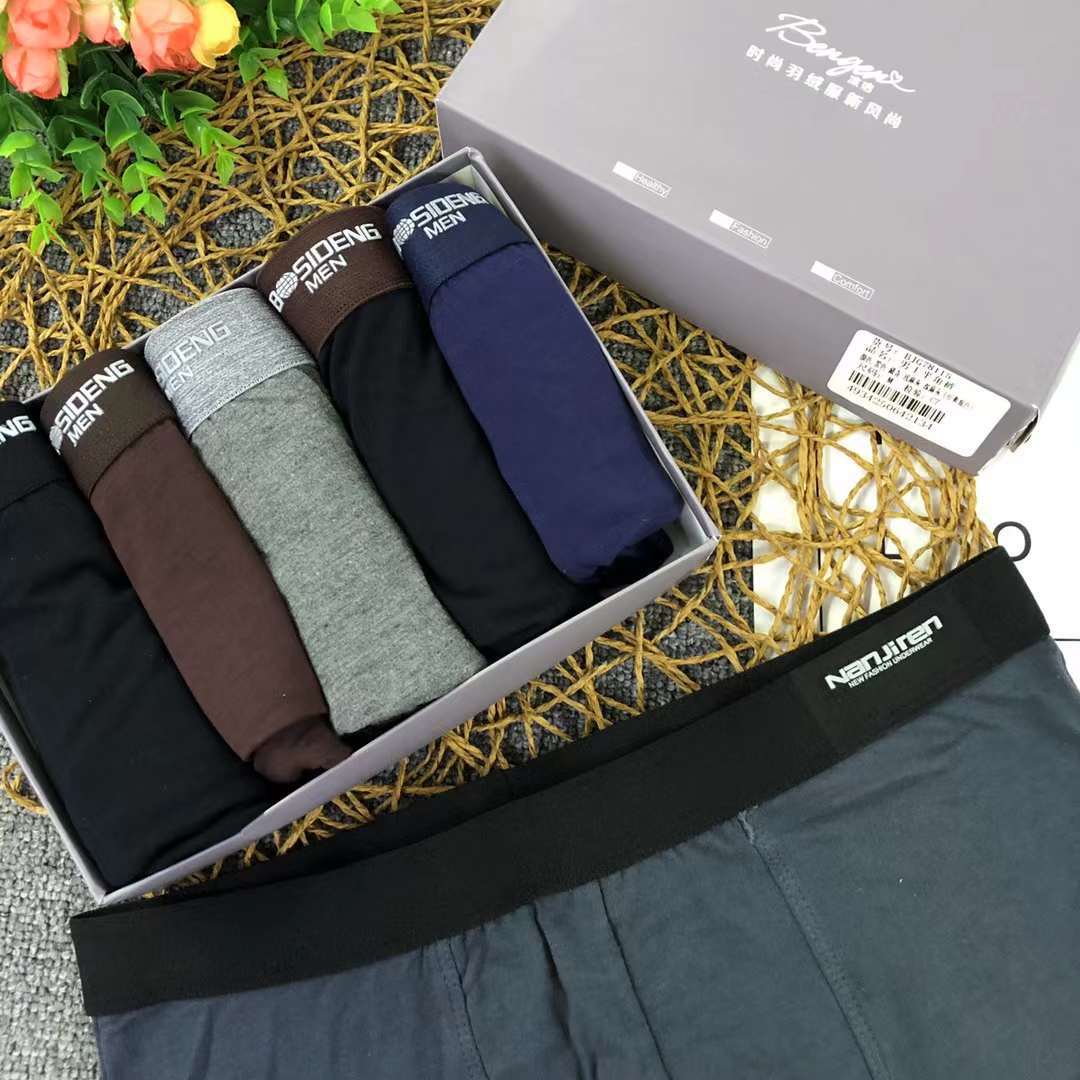 Boxeadores de algodón Xinjiang boxeadores de algodón para hombres pantalones cortos de algodón transpirable de verano para hombres