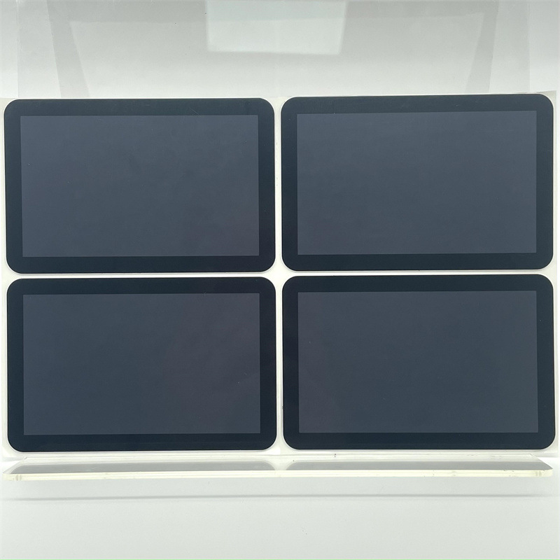 网版丝印黑色边框半透PC茶色LOGO视窗镜片精雕控制开关面板防刮花